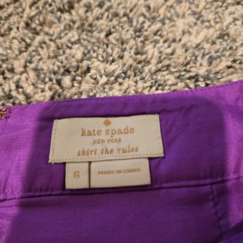 Kate Spade Purple Mini Skirt 6